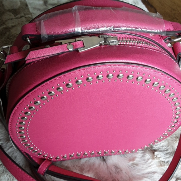 INC Rilie Crossbody Bag BARBIE PINK, NWT - Picture 3 of 14